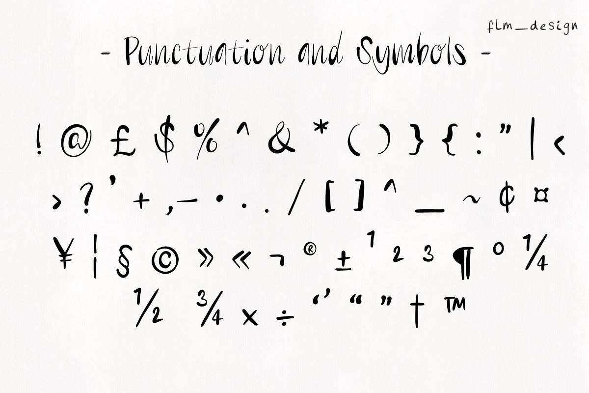 Wedding Handwritten Font, a Handwritten Font by Flm__design (Photo 4 of 7)
