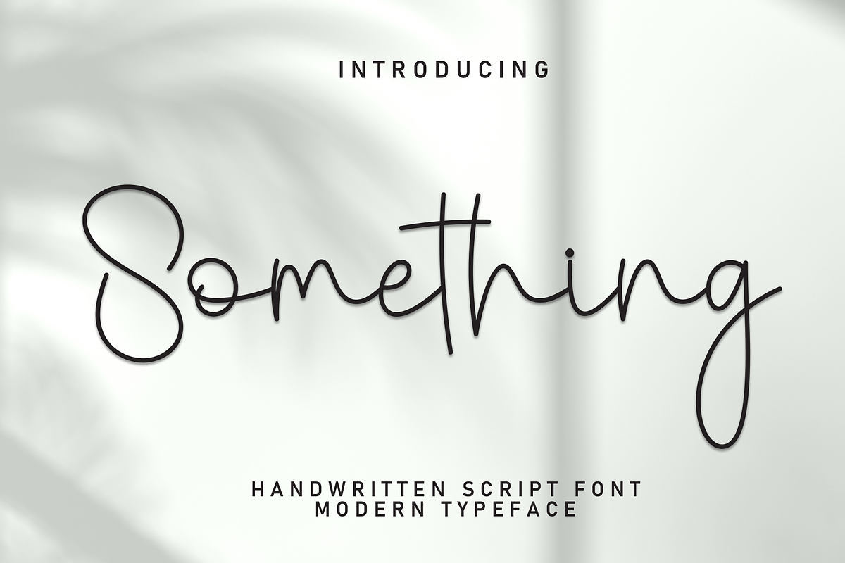 Something | Script Font, a Handwritten Font by Scratchones (Photo 1 of 8)