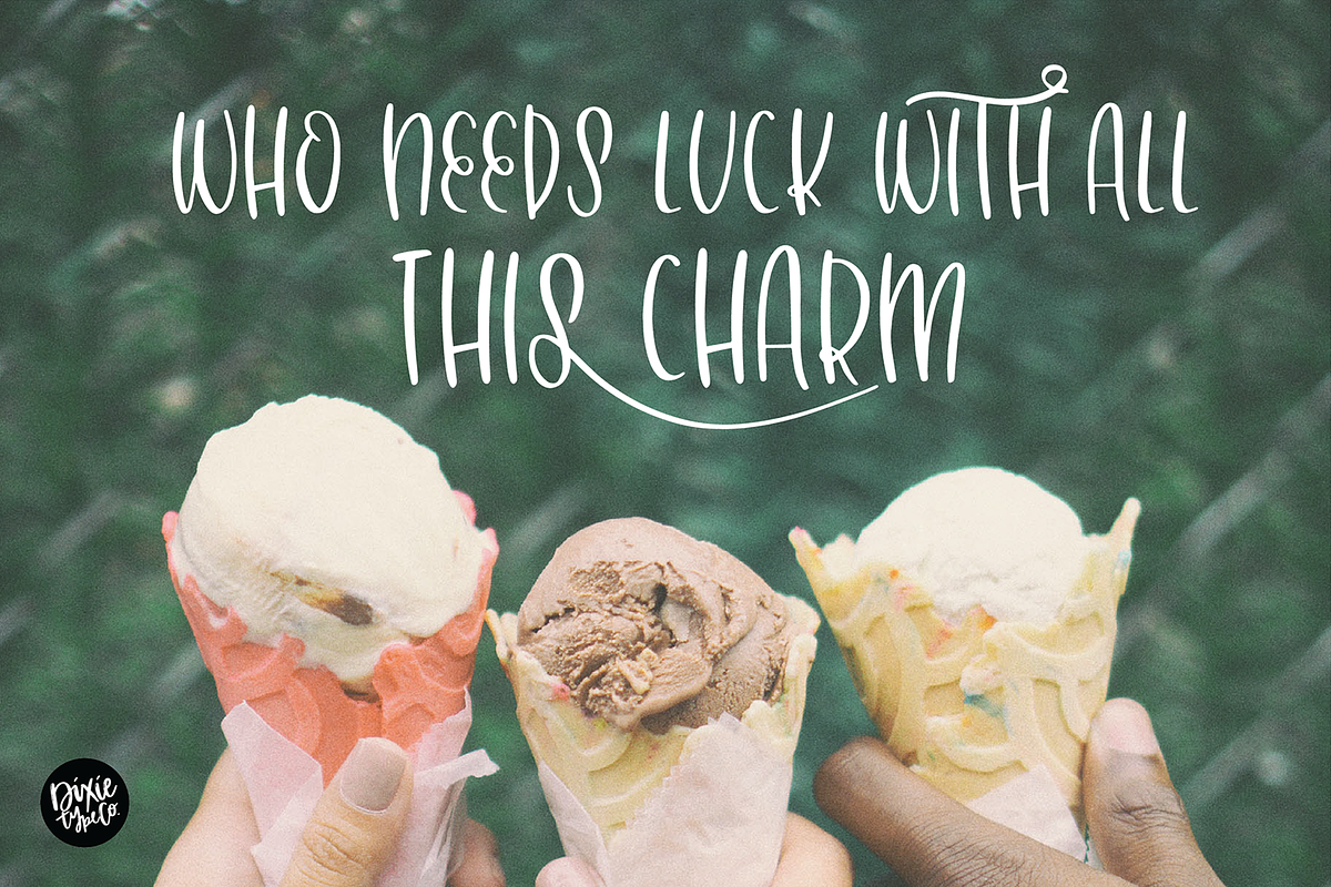 MINT SHAKE a Stylish Font preview 5
