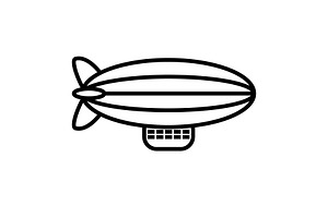 Air Balloon icon, an Outline Icon by Sumberpangan