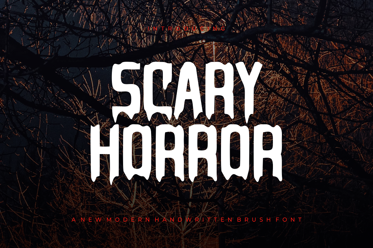 Scary Horror - Font, a Handwritten Font by artchiles_design (Photo 1 of 5)