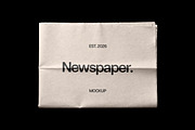 Newspaper Mockup, a Books & Magazine Mockup by Design Squad (Thumbnail 1 of 5)