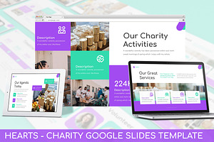 Hearts - Charity Google Slides, a Presentation Template by SlideFactory
