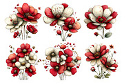 Whimsical Flowers Spring Clipart, an Illustration by GatewayDesign (Thumbnail 2 of 5)