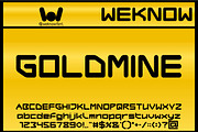 Gold Standard font, a Font by weknow (Thumbnail 2 of 8)
