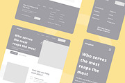 Charity Fundraising Wireframe, a Wireframe Template by INSPR STD (Thumbnail 4 of 6)