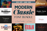 Modern Classic Font Bundle - 90% OFF, a Sans Serif Font by Bart Wesolek (Thumbnail 1 of 18)