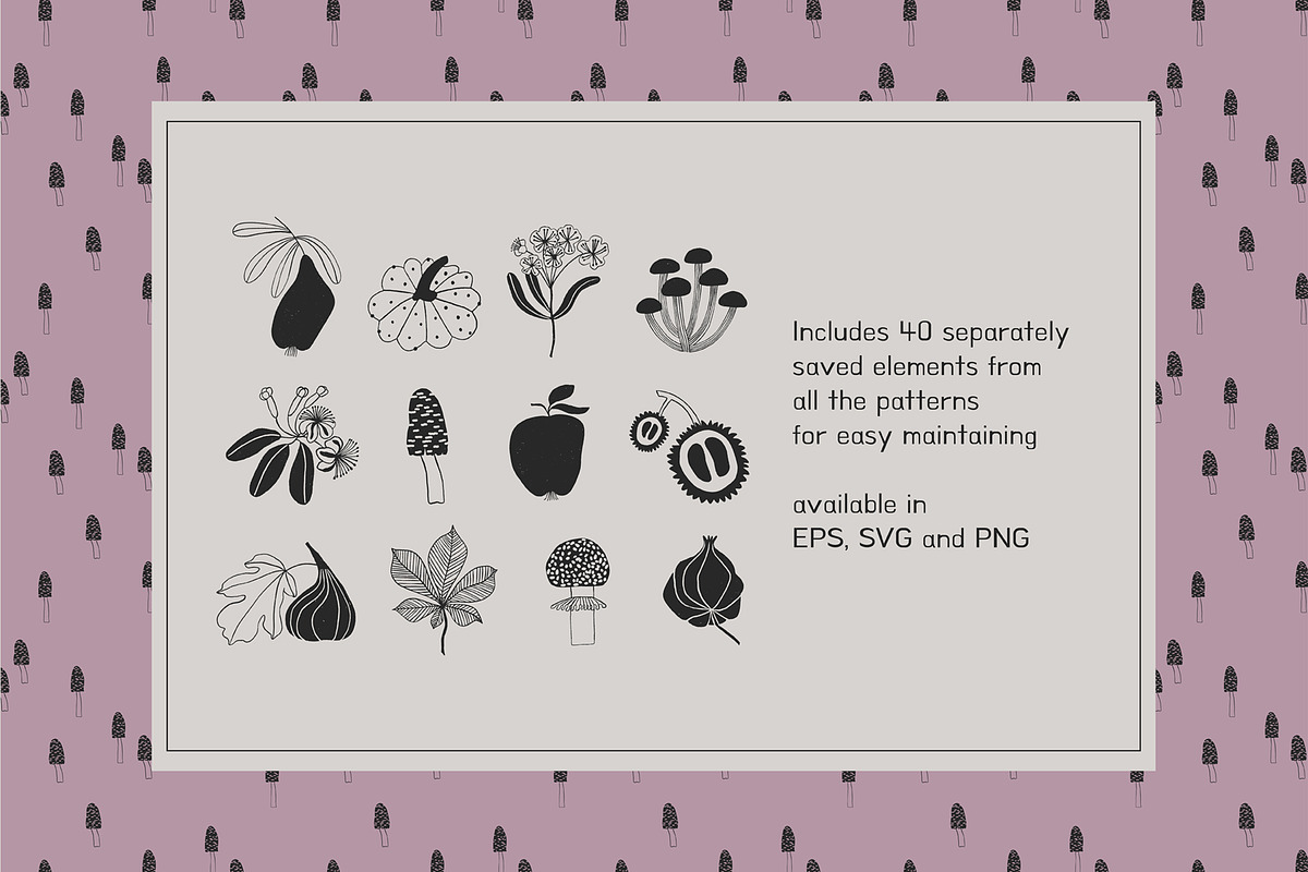 Spiced Pear Tart - autumn patterns, a Pattern Graphic by Annakniaz (Photo 12 of 14)