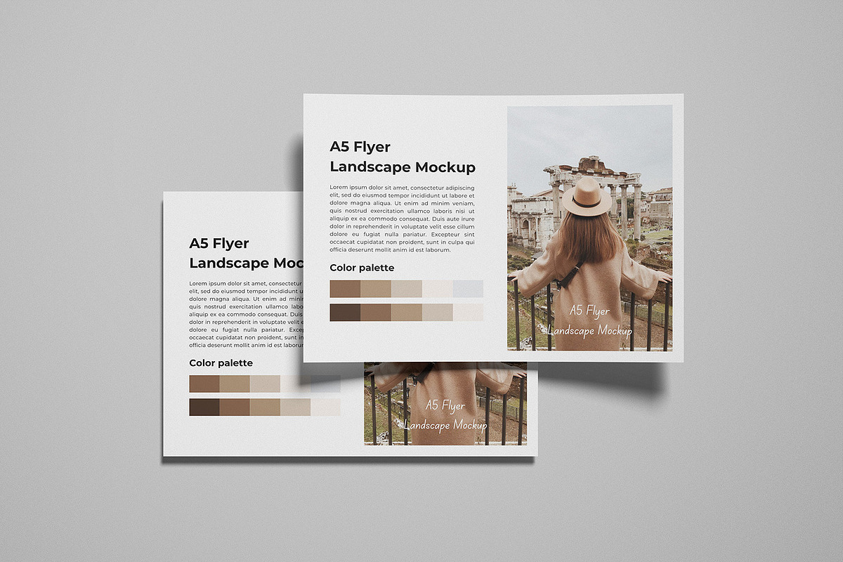 A5 Flyer Landscape Mockup, a Product Mockup by graphicsecond (Photo 9 of 11)