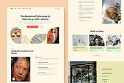 OriginBeauty Beauty Website Template, an UI Kit Template by EGO Creative Innovations (Thumbnail 3 of 5)