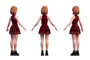 3D Stylized Girl_SG3FC, a Characters & Person 3D Model by LomellRueca (Thumbnail 6 of 23)