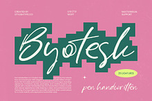Byotesk Pen Handwritten Font