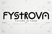 FYSTROVA — Futuristic Display Font, a Script Font by Wow Magic (Thumbnail 1 of 5)