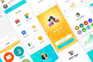 Quiz App - Mobile Trivia Game UI Kit