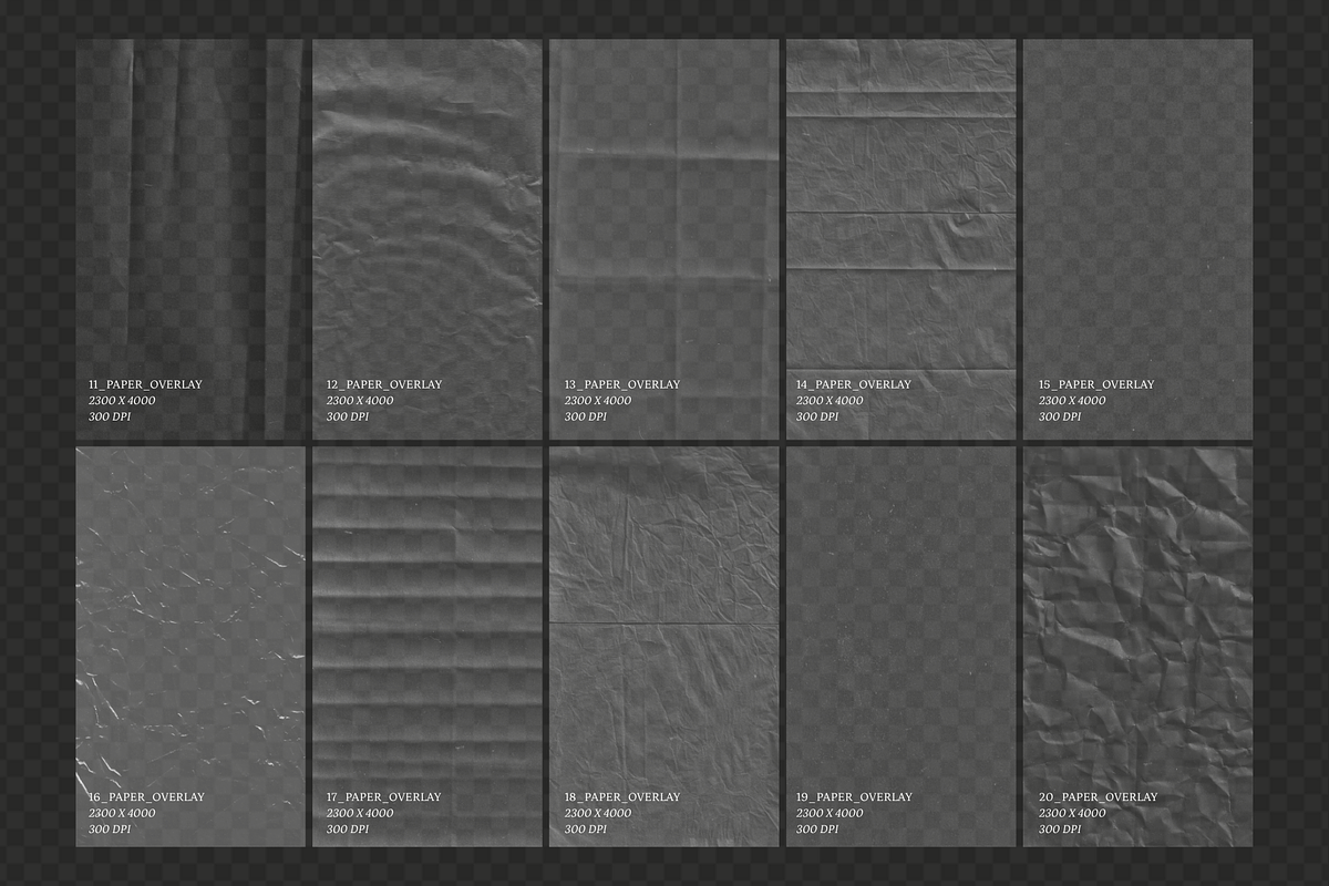 Transparent Paper Texture Overlays, a Texture Graphic by Yana Lesiuk (Photo 9 of 11)