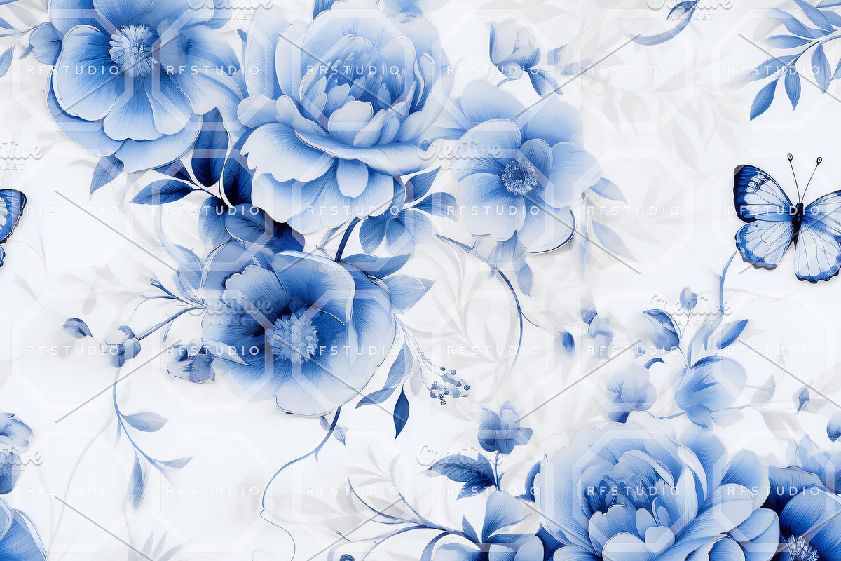 BUTTERFLY SANCTUARY. Seamless Pack, a Texture Graphic by RefinedFantasyStudio (Photo 3 of 9)
