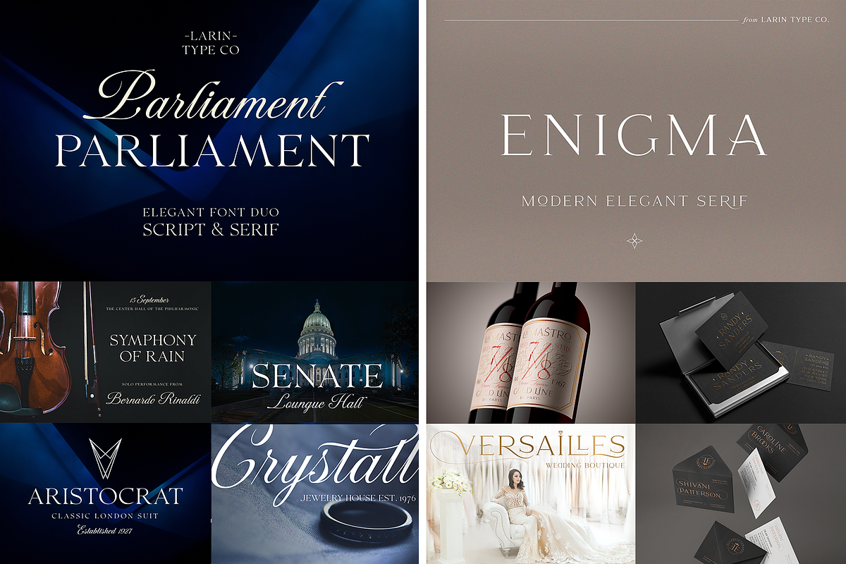 Elegant Serif Font Bundle, a Serif Font by Larin Type Co. (Photo 10 of 15)