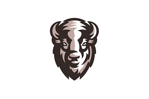 Vintage Bison Logo Free Support