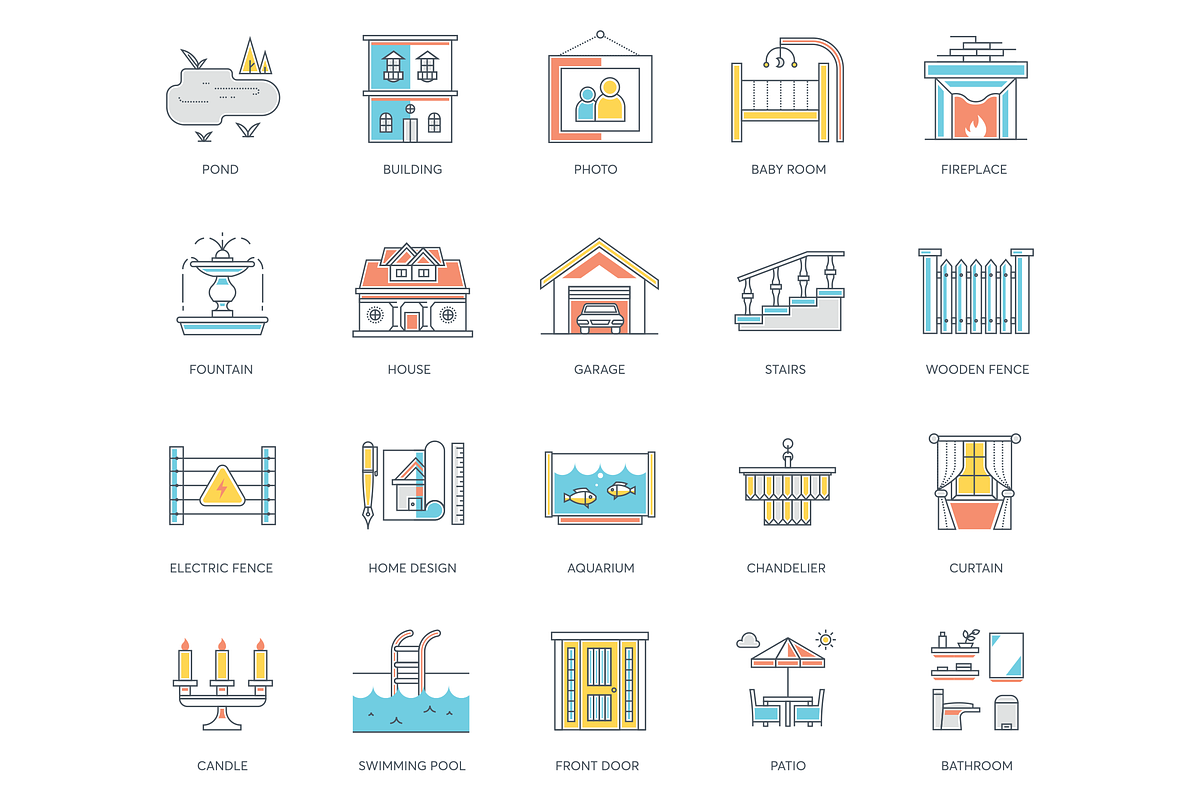 Interior Design & Furniture Icons, an Icon by Flat Icons (Photo 2 of 10)