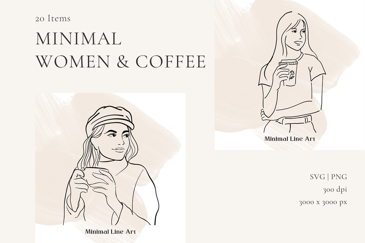 Minimal Women & Coffee, a Person Illustration by AMMi (Photo 5 of 6)
