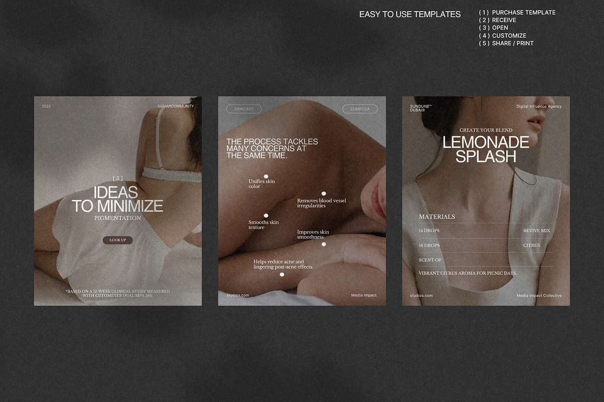 Skincare Story & Post Set Canva preview 3
