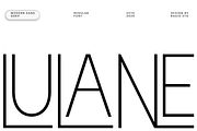 Lulane Modern Sans Serif Font, a Sans Serif Font by Rasio Studio (Thumbnail 1 of 10)
