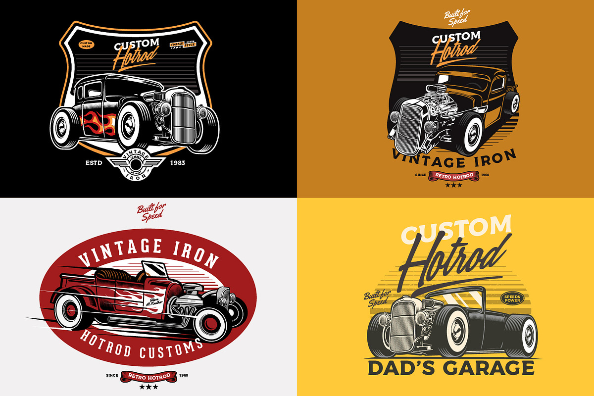Hotrod Vector cars, an Illustration by The BolzStudio (Photo 2 of 6)