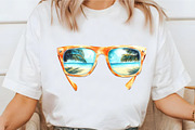 Watercolor Summer Coastal Beach Clip, an Illustration by designcity5 (Thumbnail 4 of 5)