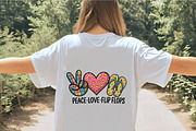 Peace love flip flops summer fun des, an Illustration by CrexoraLab (Thumbnail 4 of 4)