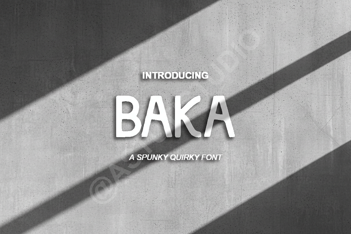 Baka Kawaii Display Font | Cute Japa, a Symbol Font by Astuti Studio (Photo 1 of 15)