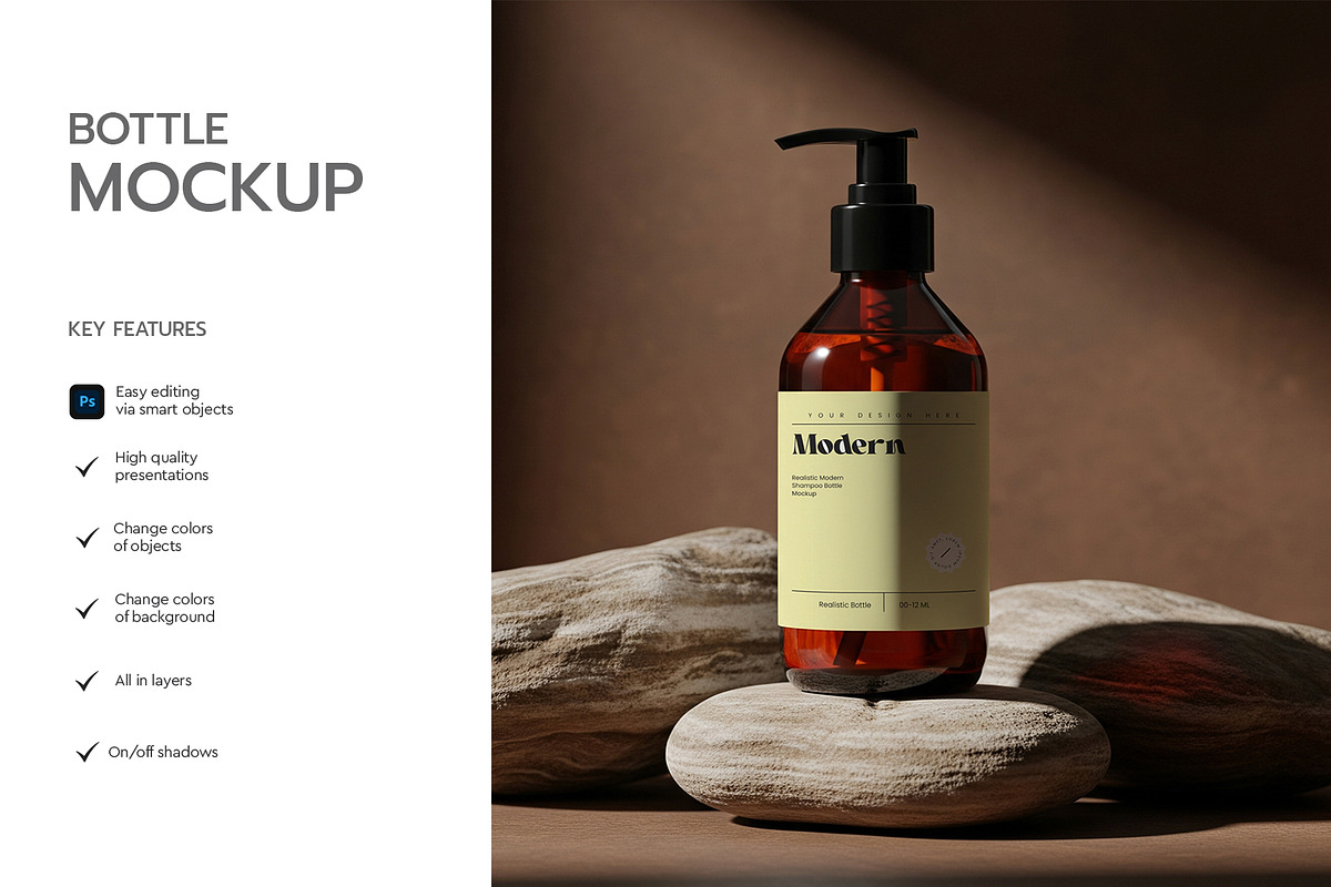 Cosmetic Skin Care Bottle Mockup, a Product Mockup by graphypix (Photo 2 of 4)