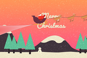 Santa Sled Snow Logo - MOGRT, a Templates & Theme by Josep Motion