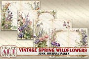 Spring Wildflowers junk journal Page, a Decorative Illustration by CraftArtStory (Thumbnail 5 of 5)