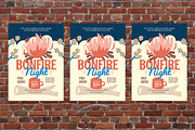 Vintage Bonfire Night Flyer Set, a Flyer Template by Aiyari Graphic (Thumbnail 3 of 3)