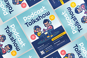 Podcast Talkshow Flyer, a Flyer Template by Annora Studio (Thumbnail 3 of 5)