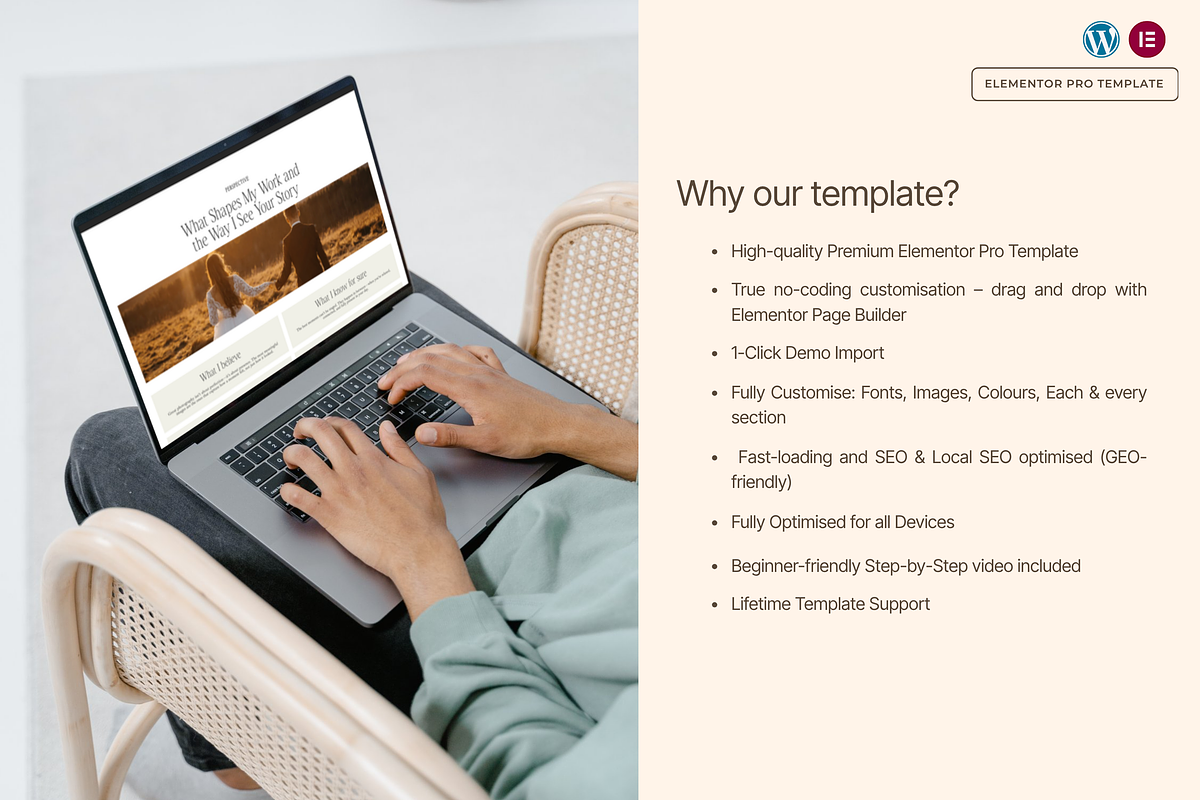 Photography WordPress Template Kit, a WordPress Template by Web Template Market (Photo 3 of 8)