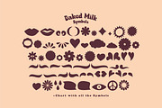 Baked Milk - Groovy Display Font, a Script Font by Struvictory.art (Thumbnail 9 of 10)