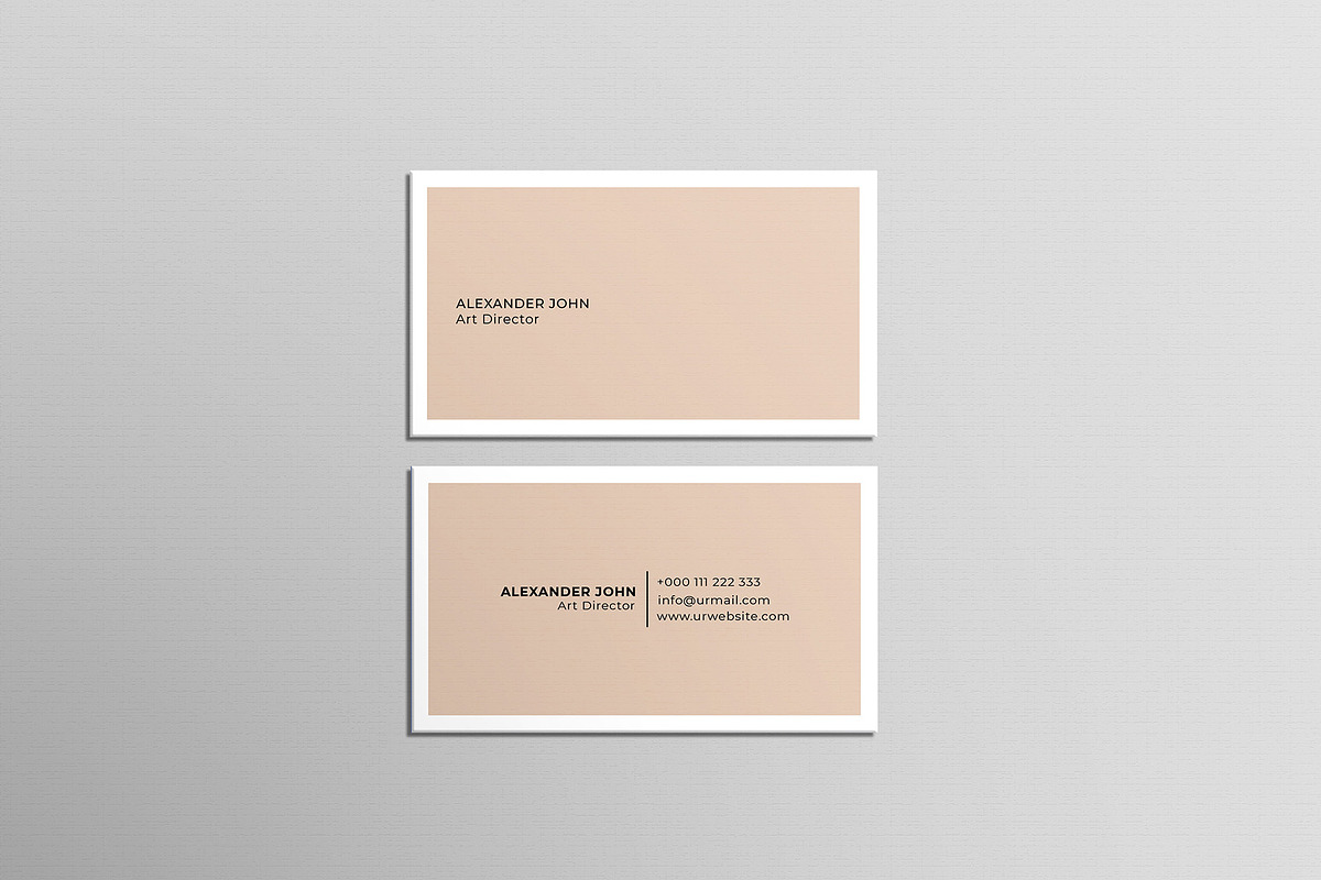Simple Minimal Business Card, a Business Card Template by Saman Osama (Photo 2 of 6)