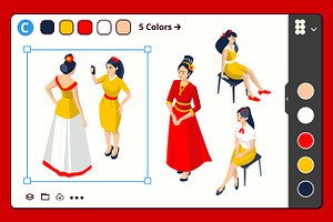 Fashionable Woman a Figma bundle, a Presentation Template by Aurielaki Stock Images