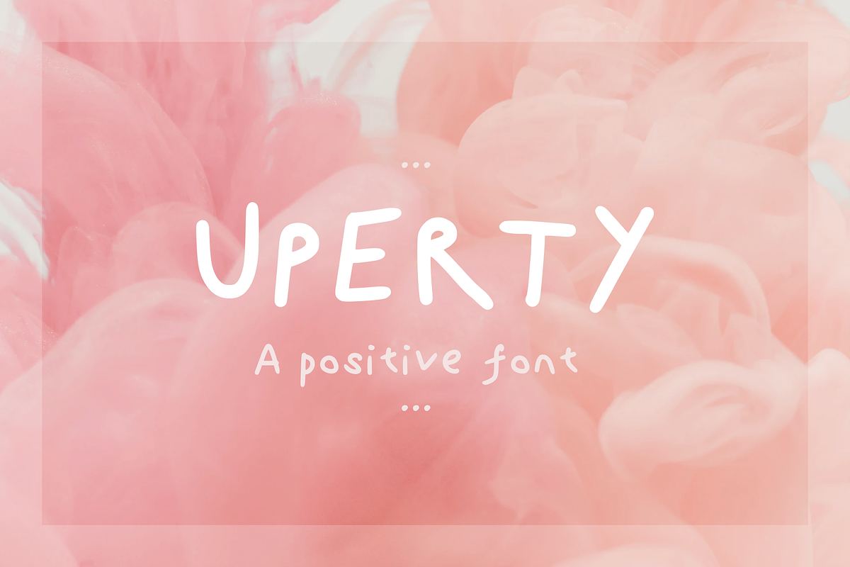 Uperty: Simple Boho Handwritten Font, a Script Font by Delightful Design (Photo 15 of 15)