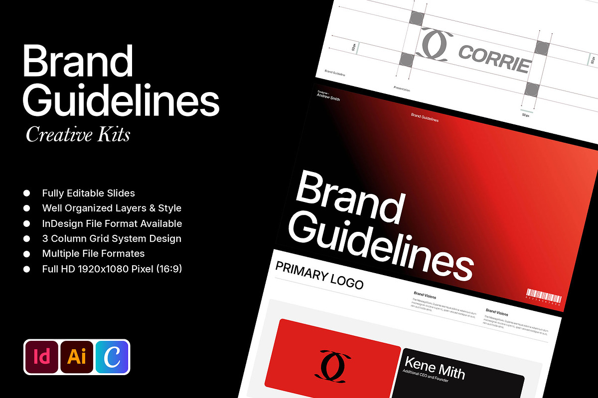 Brand Guideline Creator Kit, a Branding & Logo Template by Devators (Photo 3 of 7)
