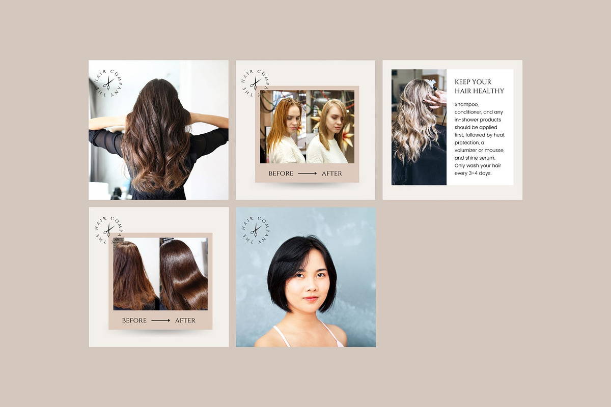 Luxury Hair Salon Instagram Grid, a Social Media Template by Sincerely Media (Photo 9 of 11)