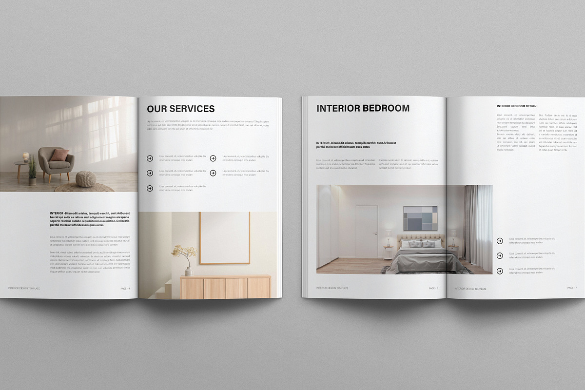 Minimal Interior Design Template, a Brochure Template by E-Type (Photo 3 of 7)