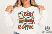 My Bells Dont Jingle Without Coffee, an Illustration by Designking (Thumbnail 2 of 6)