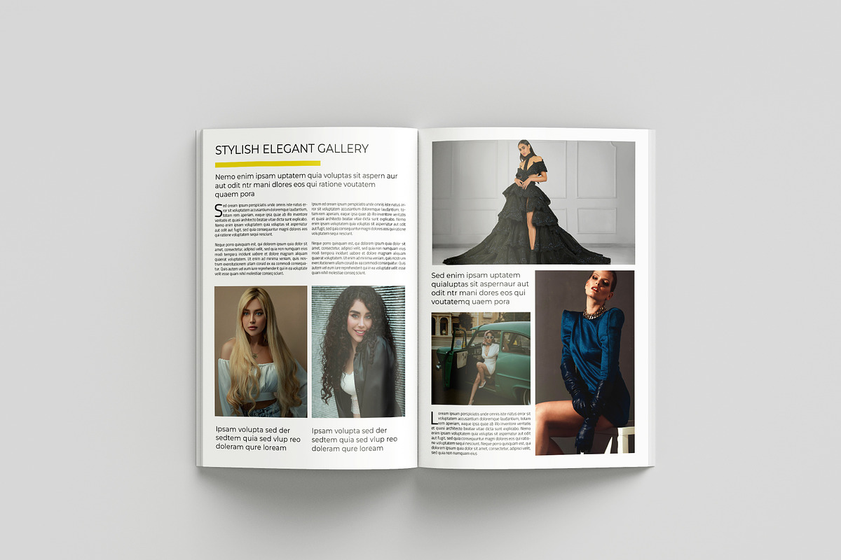 Minimal Fashion Magazine Template, a Magazine Template by retrographix (Photo 14 of 17)