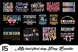 First and Last Day School Png Bundle, an Object Graphic by Digi_Design_World