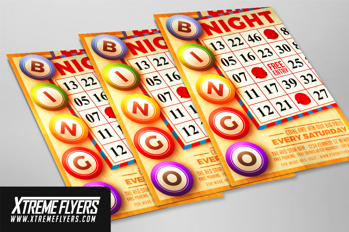 Bingo Night Flyer Template, a Flyer Template by XtremeFlyers (Photo 2 of 2)