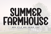 Summer Farmhouse | Script Font, a Script Font by Scratchones (Thumbnail 1 of 8)