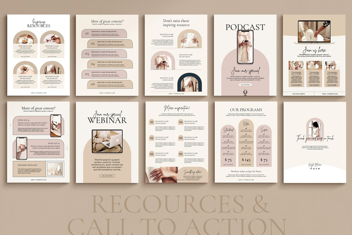 2in1 eBook + WorkBook for Courses, a Magazine Template by Mirazz (Photo 12 of 25)