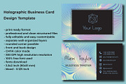 Holographic Business Card Design, a Business Card Template by Kseniya-Omega (Thumbnail 2 of 4)